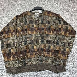 Vintage Untied‎ Sweater Men Extra Large Black Urban Renewal Long Sleeve New XL